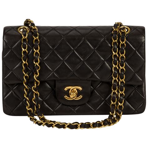 gold chanel purse|black chanel bag gold chain.